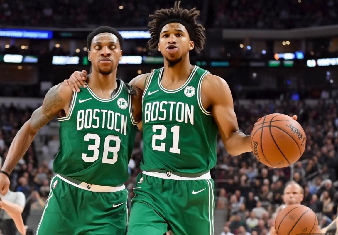 北岸花园球场焦点对决：凯尔特人vs活塞，杰伦·布朗与凯德·康宁汉姆的领袖较量